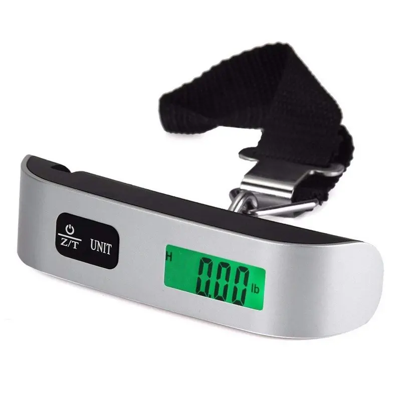 Luggage Scale 110lb/50kg Electronic Digital Portable Suitcase Travel Weighs Baggage Bag Hanging Scales Balance Weight LCD