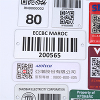 Anti-contrefaçon numéro de série personnalisé qr code plaque impression unique en aluminium qr codes barre affichage autocollant