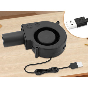 Souffleur <span class=keywords><strong>d</strong></span>'<span class=keywords><strong>air</strong></span> USB à vitesse variable, alimentation directe usine, pour allumage de brasero extérieur, barbecue, poêle à bois, portable, fonctionnant sur batterie externe - Product Image 6