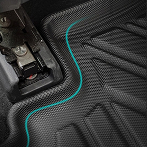 OEM personalizado TPE General delantero trasero conjunto negro piso alfombra 7 asientos 3 uds camión de polvo para 2006 - 2023 <span class=keywords><strong>Chevrolet</strong></span> <span class=keywords><strong>Captiva</strong></span> alfombrillas de coche - Product Image 5