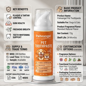 <span class=keywords><strong>Dentifrice</strong></span> Premium pour Animaux – Haleine Fraîche, Contrôle de la Plaque et du Tartre – Formule Scientifique pour Chiens et Chats – Soins Dentaires – Marque Privée - Product Image 5