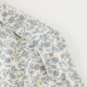 I produttori di Streetwear personalizzano il finto collo Vintage su tutta la stampa floreale modesto camicia abito femminile plissettato da chiesa donna - Product Image 4