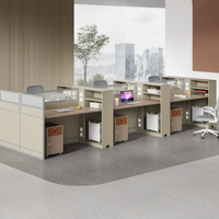 Nuevas Estaciones de Trabajo Modernas Personalizables de Color Naranja para Oficina, Escritorios Individuales para Personal de Empresa