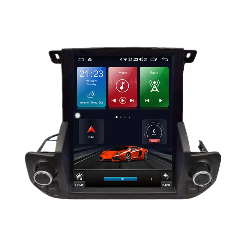 Feebest Layar Vertikal Android Mobil Radio DVD Player Stereo Video GPS Navigasi untuk Land Rover Discovery 4 GPS Mobil Stereo