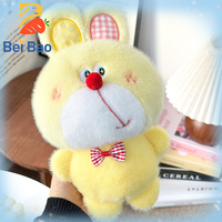 Fabricant de Peluches : Peluche Lapin Bleu Kawaii à Nœud Papillon, Doux et Moelleux, pour Machine à Pinces, Logo OEM Personnalisé