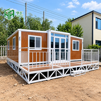 Maison conteneur moderne extensible de 40 pieds, 3 chambres, plan ouvert pour un séjour spacieux et confortable