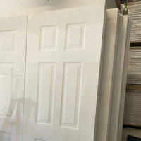 Porte en polyme WPC imperméable, ignifuge et anti-termites, pré-fabriquée, style rustique moderne, pour extérieur, chambre, villa, garantie 5 ans