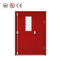 Porte coupe-feu manuelle moderne en acier galvanisé, certifiée UL 10C CE, résistance au feu de 1 à 3 heures pour hôtel, bureau, hôpital, appartement, centre commercial