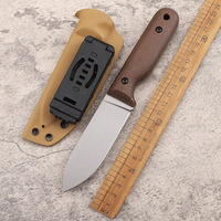 Couteau EDC de survie à lame en acier DC53, manche en lin, pour fruits et collection, vente chaude