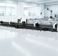 Nueva Máquina de Corte de Tubos por Láser de Fibra CNC de 5 Ejes de Alta Precisión con Riel Guía HIWIN y Servomotor Inovance para Tubos Metálicos
