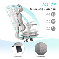 Meilleur dossier réglable rotatif ergonomique entièrement en maille pivotant ordinateur de travail de bureau 6D accoudoir chaise de bureau de direction de jeu