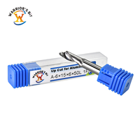 Fraise à queue CNC en carbure plaqué titane haute précision Warrior's Bit, queue de 4mm, 5mm, 6mm, à une seule dent, pour aluminium OEM/ODM