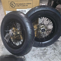Kit de roues Supermoto SKOAX Elite Series 10 pouces pour Sur-Ron Hyper Bee, moyeu CNC Billet, pneus KENDA, pièces Surron, Mini Dirt