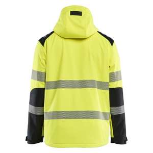 BLAKLADER - 440025133399XL <b>Hi</b>-<b>vis</b> lightly lined winter <b>softshell</b> <b>jacket</b> Yellow/Black - EAN 7330509939116 <b>HI</b>-<b>VIS</b> WORKWEAR - Product Image 3