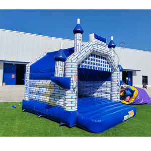 Château <span class=keywords><strong>gonflable</strong></span> commercial sur le thème du chevalier médiéval, combo <span class=keywords><strong>gonflable</strong></span> avec toboggan - Product Image 4