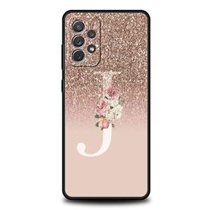 Lettre Rose Brillant <span class=keywords><strong>M</strong></span> R Téléphone étui pour samsung A51 A71 A21S A12 A11 A15 A25 A31 A41 A23 A33 A53 A73 A03S A05S A13 5G A35 A55 Couverture - Product Image 6