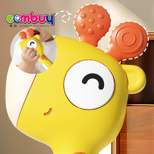 Animal mignon secouant la musique anneau de dentition en plastique souple bébé hochet marteau avec morsure jouet - Product Image 4