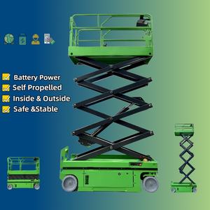 नए 9.2 मीटर 11.2 मीटर छोटे व्यक्त फ्लाई जिब 3 मीटर इलेक्ट्रिक वर्टिकल बूस्ट मास्ट लिफ्टर रोटेशन मोबाइल कैंची लिफ्ट - Product Image 2