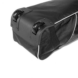 BSCI factory Customized heavy duty baseball <b>bags</b> rolling softball rig <b>wheeled</b> baseball bat <b>bag</b> with 2 rails - Product Image 3