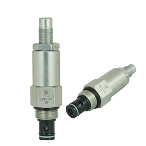 Vanne de décharge proportionnelle DRV-08 à cartouche filetée hydraulique à action directe en ligne en acier pour machines industrielles - Product Image 1