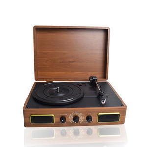 Tocadiscos SW-TP2520 Color Roble, Fonógrafo Vintage con Interfaz RCA USB, Diseño Mecánico Semi Manual - Product Image 4