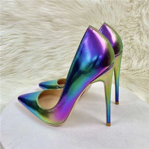 Private Label Neon Colorful Pumps Stiletto Sexy Heel Women Shoes - Product Image 4