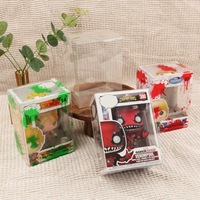 Boîte pliable en plastique PET transparent avec logo personnalisé en feuille d'aluminium - Cube à rabat haute transparence pour produits de beauté, savons, bougies et aliments