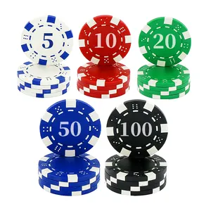 Jetons de poker transparent crystal