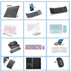 Xách tay mini có thể sạc lại Nhựa Tùy Chỉnh không dây <span class=keywords><strong>Bluetooth</strong></span> bàn phím và chuột Combo cho iPad Máy tính bảng - Product Image 6