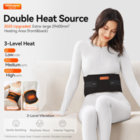 Cinturón Lumbar médico para mujer, adelgazamiento corporal, masajeador de cintura con calefacción, entrenador para aliviar el dolor, soporte para espalda