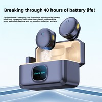 Nouveau microphone sans fil Q8 à pince de col avec affichage numérique pour téléphone portable, tablette, ordinateur portable, diffusion en direct, conférence, vlog