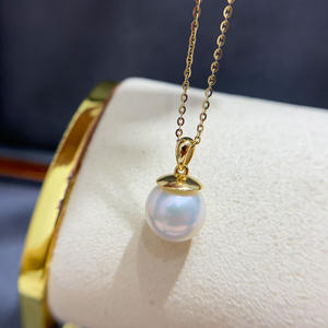 อุปกรณ์ทำเครื่องประดับมุก DIY จี้เงินแท้ S925 พร้อมฐานเปล่าสำหรับใส่ลูกปัดกลมขนาด 10-13 มม. จี้สร้อยคอแฟชั่น 31061 - Product Image 2