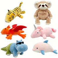 Funboxes OEM/ODM – Nouveaux jouets en peluche lestés Dinosaures pour soulager l'anxiété chez les garçons, les filles et les enfants