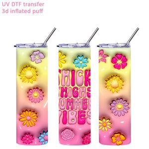 Vinilos Adhesivos 3D <span class=keywords><strong>Hinchables</strong></span> de PET para Vasos, Impresos con UV para DTF, Personalizados de Fábrica, Venta al por Mayor - Product Image 3