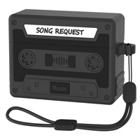 Étui de protection en silicone pour écouteurs compatible avec les modèles 3 et 4/5, design mignon en forme de cassette, style Instagram