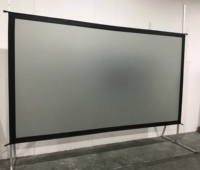 Écran de projection portable avec support trépied, écran de projection pliable 4K blanc mat, écran de présentation 100 120 150 pouces
