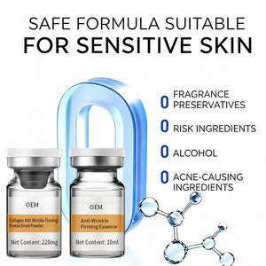 Ampoule faciale au cuivre et aux peptides Vickers OEM personnalisée avec sérum anti-âge GHK-Cu raffermissant et renouvelant la peau pour tous types de peau - Product Image 5