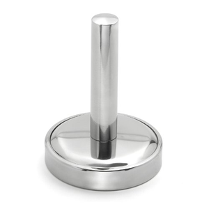 Presse à hamburgers ronde en acier inoxydable robuste avec long manche, presse à griller idéale pour les burgers plats - Product Image 2