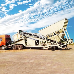 Produttore di fabbrica a secco piccolo impianto portatile Beton Mixer cementificio Mix di cemento 35 m3/H Mobile lotto di calcestruzzo impianto per la vendita - Product Image 5