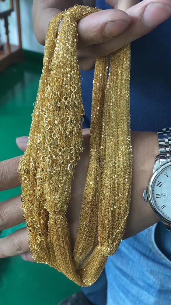 Wholesale Adjustable AU750 Real18k Solid Gold Necklaces