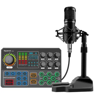 Verstelbare Voice Changer Muzikale Mixer Externe Geluidskaart Alle-In-Een Podcast Apparatuur