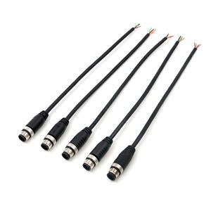 YZCONNカスタムメイド オス-メス IP67 IP68防水 3 5 6 12 17ピンセンサー 4ピン 8ピン コネクタ M12ケーブルアセンブリ - Product Image 2