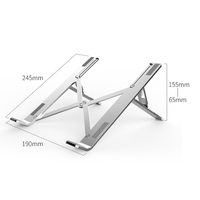 Support pour ordinateur portable en aluminium Ice Coorel, prix de gros en Chine, paiement par PayPal, pliable, pour ordinateur portable de 11 à 17 pouces