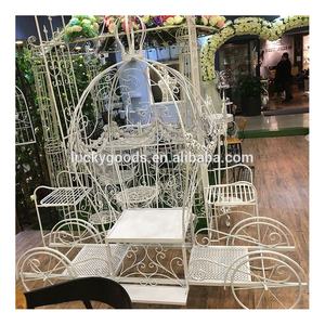 A granel blanco elegante 2m Carro de boda de <span class=keywords><strong>metal</strong></span> para Decoración - Product Image 1