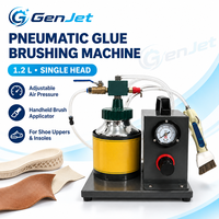 Applicateur de colle pneumatique portable, machine de distribution d'adhésif à tête simple ou double, étaleur industriel pour chaussures, meubles, cuir