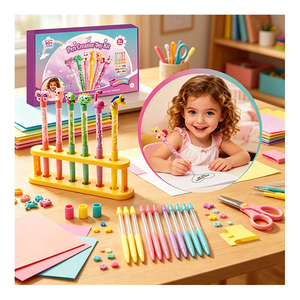 Factory Creative Quicksand Pen <b>Set</b> Children Handmade Learning <b>Stationery</b> No Sticky Hands Art Craft Gift Pack Box - Product Image 2