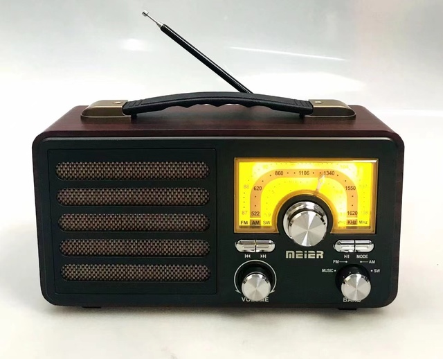 M-1912BT Antique Wooden Digital Receiver Battery Old Style Classic Wood Portatiles Portable Vintage Sw Am Fm Home Retro Radio