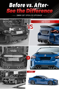 Perfiply Body Kits Car AD Style Real Carbon Fiber <strong>Rear</strong> Racing <strong>Spoiler</strong> Wing for BMW M2 G87 2023+ Trunk Boot Lid Duckbill <strong>Spoiler</strong> - Product Image 4