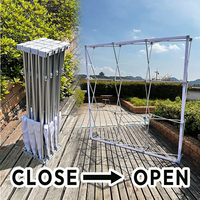 Toile de fond pop-up avec logo personnalisé, bannière d'affichage, publicité de marque, promotion avec option de répétition, accessoires d'affichage