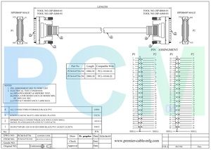 Kabel SCSI HPDB68 Male to Male dengan Pengunci Sekrup untuk Sistem Akuisisi Data Industri Kompatibel dengan Advantech PCL-10168 - Product Image 6